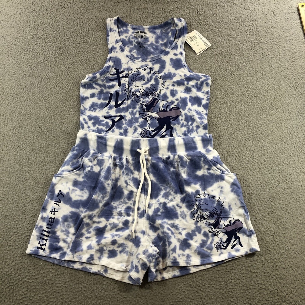 Hot Topic Hunter Hunter Sleepwear Women's L White Tie Dye 2 Piece